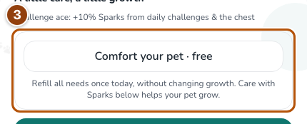 Free comfort option and its explanation.