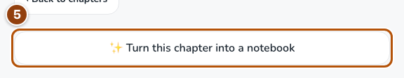 The chapter action that creates or opens its study notebook.